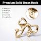Brass Handmade Golden Bow design Wall Hook for Hanging Clothes