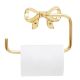 Elegant Brass Bow Toilet Paper Holder Wall Mounted Bathroom Accessory
