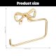 Elegant Brass Bow Toilet Paper Holder Wall Mounted Bathroom Accessory
