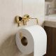 Elegant Brass Bow Toilet Paper Holder Wall Mounted Bathroom Accessory