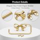 Elegant Brass Bow Toilet Paper Holder Wall Mounted Bathroom Accessory