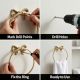 Premium Brass Bow Design Ring Hanger for Bathroom