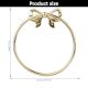 Premium Brass Bow Design Ring Hanger for Bathroom