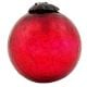 Red Crackle Round Christmas Ball Ornament