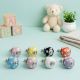 8 Pieces Ceramic Multicolor Polka Dotted Kitchen Drawer Knobs