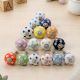 16 Pieces Ceramic Multicolor Polka Dotted Living Room Drawer Knobs