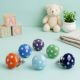 8 Pieces Multicolor Ceramic Polka Dotted Living Room Cupboard Knobs