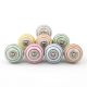 8 Pieces Ceramic Multicolor Striped Kitchen Drawer Knobs