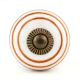 8 Pieces Ceramic Multicolor Striped Kitchen Drawer Knobs