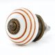 8 Pieces Ceramic Multicolor Striped Kitchen Drawer Knobs