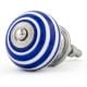 6 Pieces Handmade Ceramic Multicolor Striped Living Room Cupboard Knobs