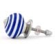 6 Pieces Handmade Ceramic Multicolor Striped Living Room Cupboard Knobs