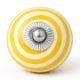 6 Pieces Multicolor Handmade Ceramic Striped Living Room Drawer Knobs