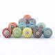 12 Pieces Colorful Striped Ceramic Kitchen Cabinet Knobs