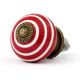 12 Pieces Colorful Striped Ceramic Kitchen Cabinet Knobs