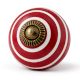 12 Pieces Colorful Striped Ceramic Kitchen Cabinet Knobs