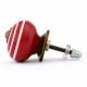 12 Pieces Colorful Striped Ceramic Kitchen Cabinet Knobs