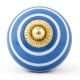 12 Pieces Colorful Striped Ceramic Kitchen Cabinet Knobs