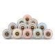 12 Pieces Handmade Striped Ceramic Kitchen Cabinet Knobs