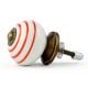 12 Pieces Handmade Striped Ceramic Kitchen Cabinet Knobs
