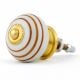 12 Pieces Handmade Striped Ceramic Kitchen Cabinet Knobs
