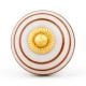 12 Pieces Handmade Striped Ceramic Kitchen Cabinet Knobs