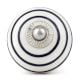 12 Pieces Handmade Striped Ceramic Kitchen Cabinet Knobs