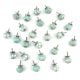 25 Pieces Sea Green Ceramic Round Living Room Cupboard Knobs