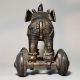 Vintage Brass Elephant Rolling Toy Decorative Figurine