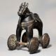 Vintage Brass Horse Rolling Toy Figurine