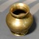 Handcrafted Brass Smooth Vintage Finish Traditional Kalash