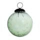 Green Handmade Round Leaves Glass Hanging Ornament