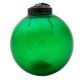 Green Vintage Style Round Glass Christmas Ornament