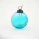 Turquoise Vintage Round Glass Christmas Ornament