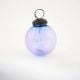 Royal Blue Round Glass Christmas Ornament