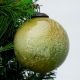 Moss Green Vintage Style Round Glass Christmas Ornament