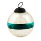Vintage Turquoise Style Round Glass Christmas Ornament