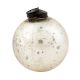 Silver Style Round Glass Christmas Ornament