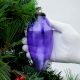 Purple Vintage Glass Christmas Ornament