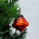 Amber Glass Globe Design Ornament Hanging