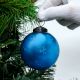 Turquoise Plum Star Cut Christmas Hanging