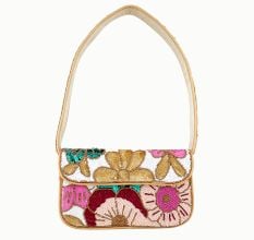 Luxury Colorful Floral Beaded Handbag Designer Women Shoulder Bag