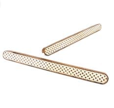 Wooden Drawer Handle with Geometric Inlay In Pair (18 Inch)