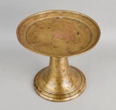 Handcrafted Brass Pedestal Stand Pooja Display Base