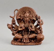 Handcrafted Copper Panchmukhi Hanuman Idol Decorative