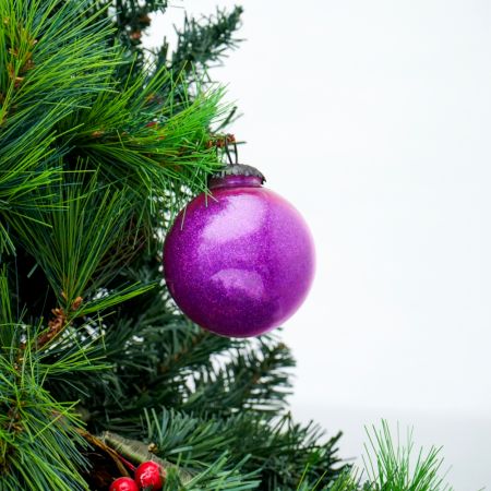 Purple Round Christmas Hanging Online