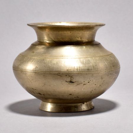 Handcrafted White Metal Holy Water Pot for Decoration