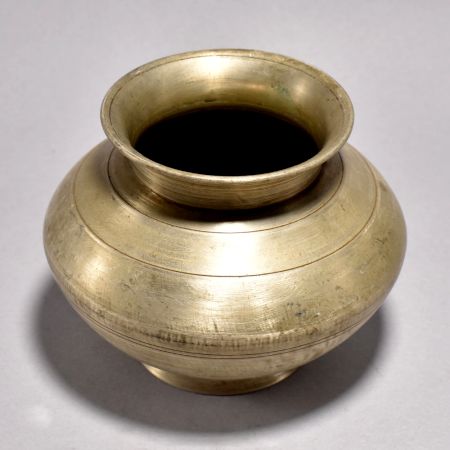 White Metal Premium Holy Water Pot from Bihar for Rituals