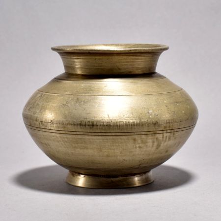 White Metal Premium Holy Water Pot from Bihar for Rituals