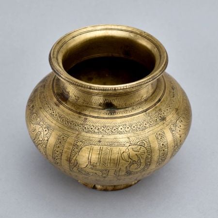 Holy Water Pot Made of Brass for Home Decoration